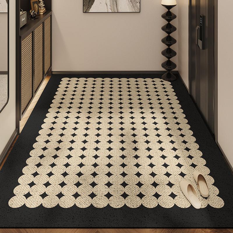 

Современный простой входной дверной коврик для пола Ins Home Poch нескользящий коврик Silk Ring Door Sand Dust Removal Mat 120*160cm