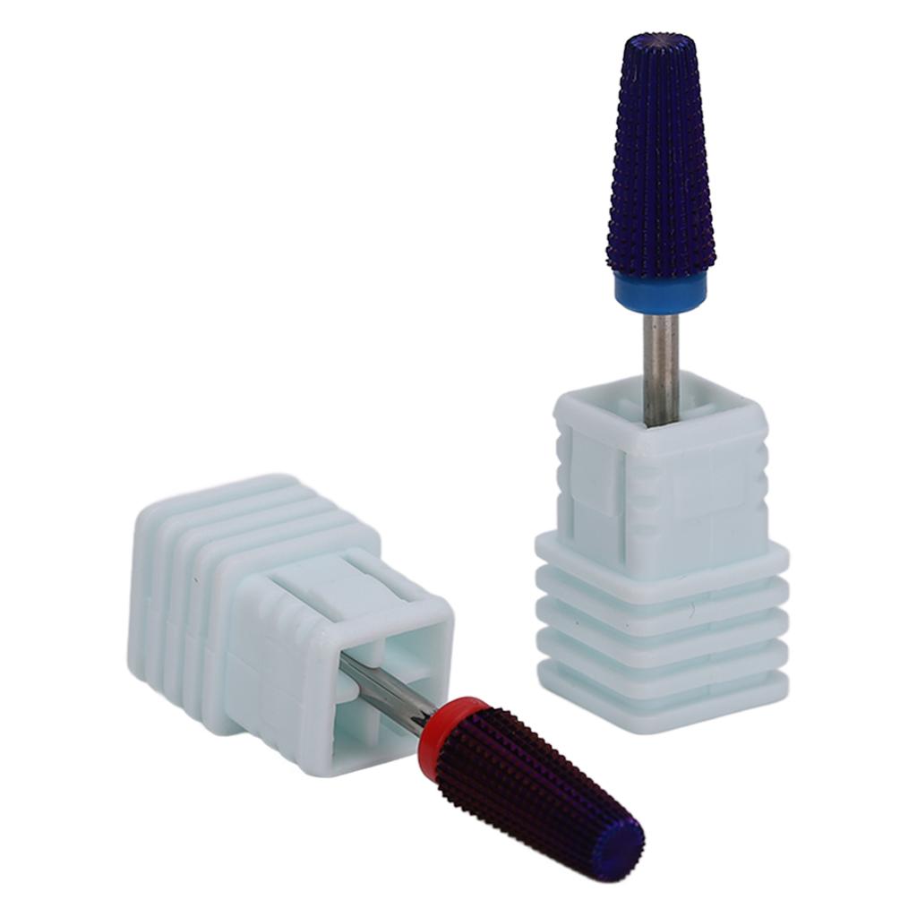Nail Drill Bits Set Tungsten Steel Gel Polish Removal Dust Brush Nail Polishing Grinding Head Kit