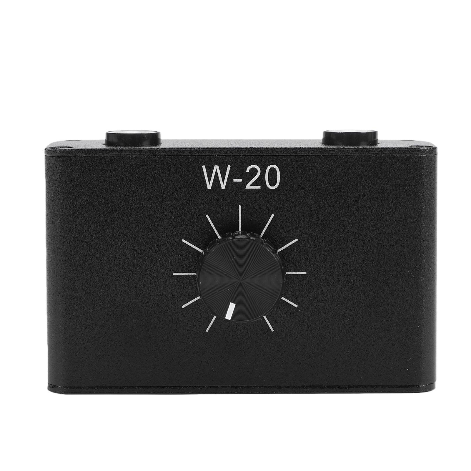 

Line Volume Control Attenuator 1 4 Inch 6.35mm Volume Control Attenuator Knob with Aluminum Alloy Case for Microphones