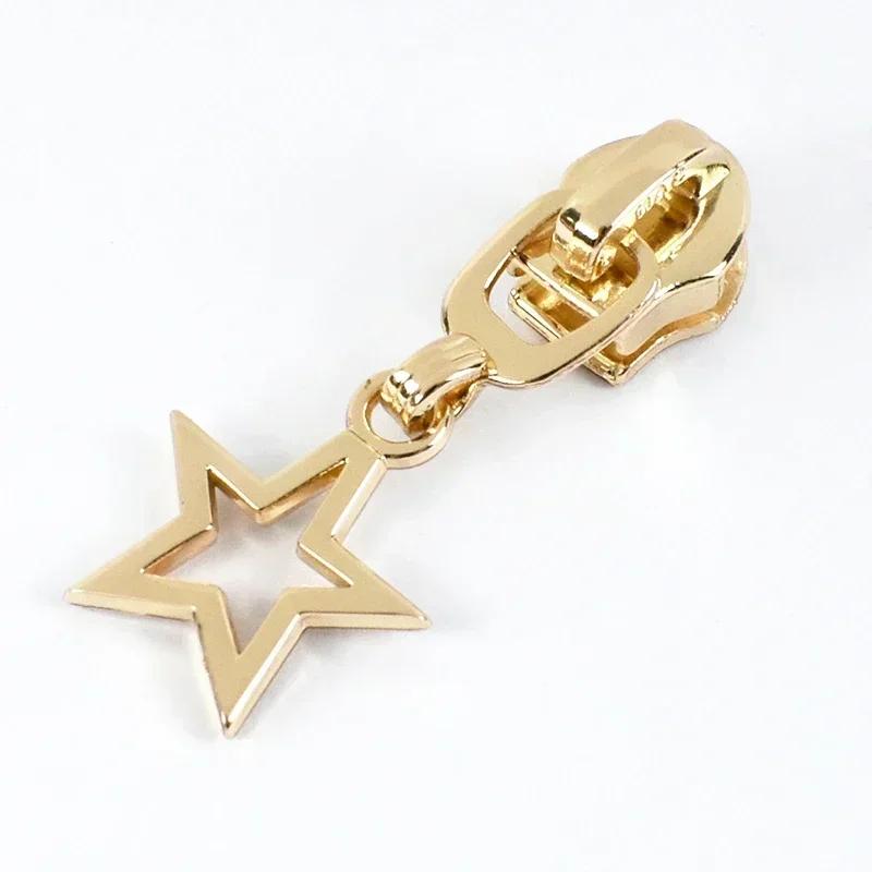 5/10/20Pcs 5# Zipper Slider for Nylon Zippers Zip Head Puller Lock Bag Clothes Purse Tailor Repair Kit DIY Sewing Accessories