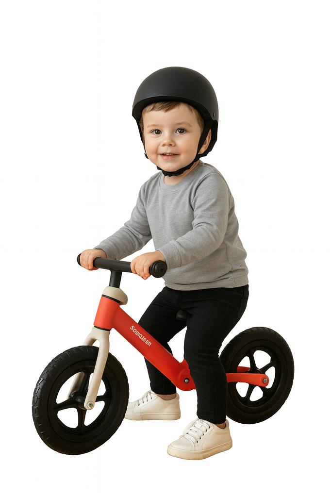 Two-wheeled Balance Bike for Children, Light, Red, As a Gift