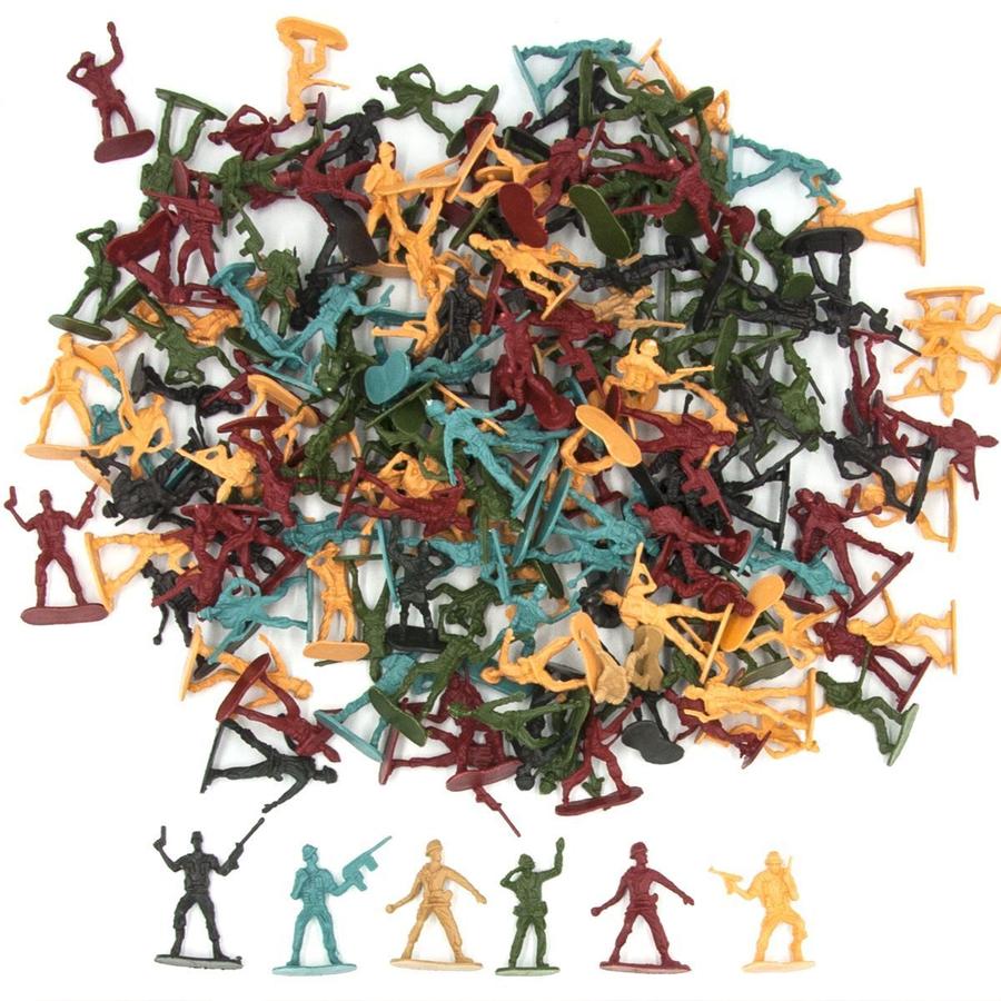 26/52/100pcs Mini Soldiers Model Indoor Decor Collection Sand Table Military Simulation Game Props for Party Birthday Gift XJM