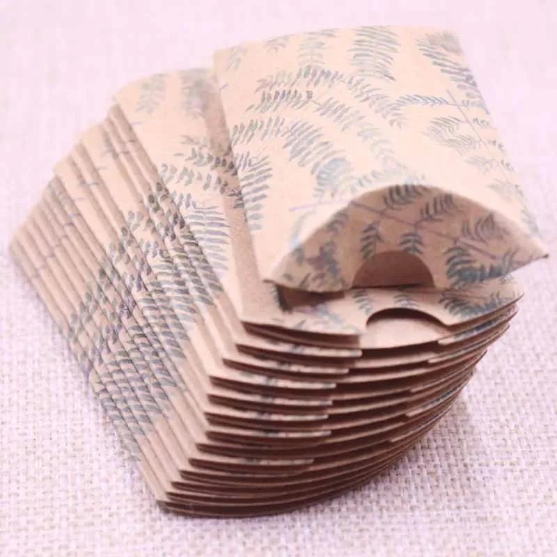 50pcs Marble Style Box Anniversary Gift Box Wedding Present Flamingo Design Box Paper Pillow Cardboard Jewelry Packing