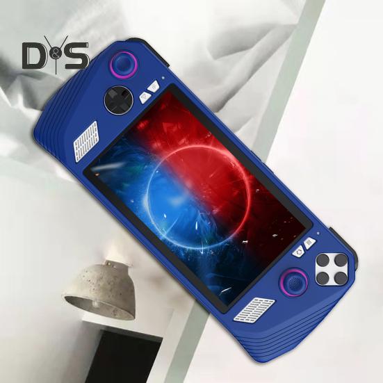 Silicone Game Console Case Protective Sleeve Shockproof Impact Resistant Non-slip Anti Drop Protective Cover for ROG ALLY