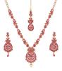 Touchstone Damen Indisches Schmuckset, Maang Tikka Hochzeitsgast Goldene Halskette, Bollywood Schmuckset, Schönheitswettbewerb Elegantes Abschlussball Braut Accessoire, Westlich
