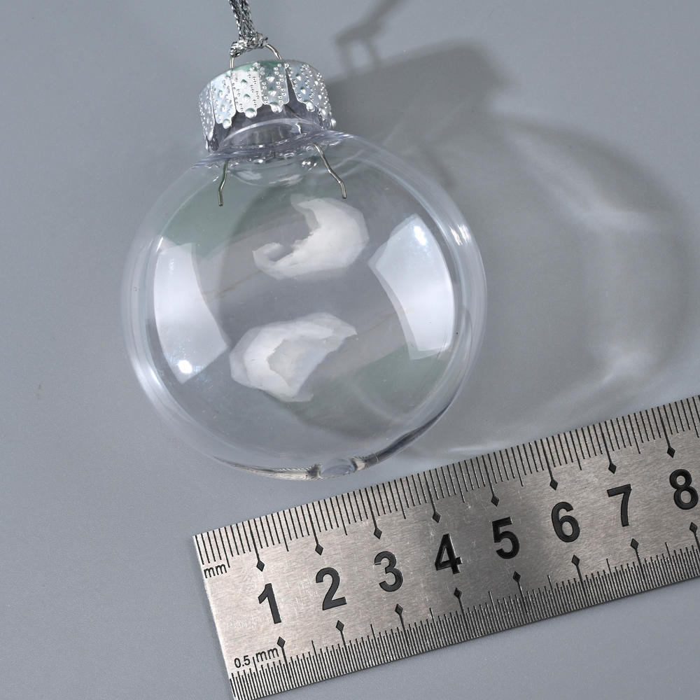 10Pcs Christmas Tree Ornament Fillable Booze Water Bottle Bulbs Shape Plastic Clear Christmas Ball Bell Pendant Home Party Decor