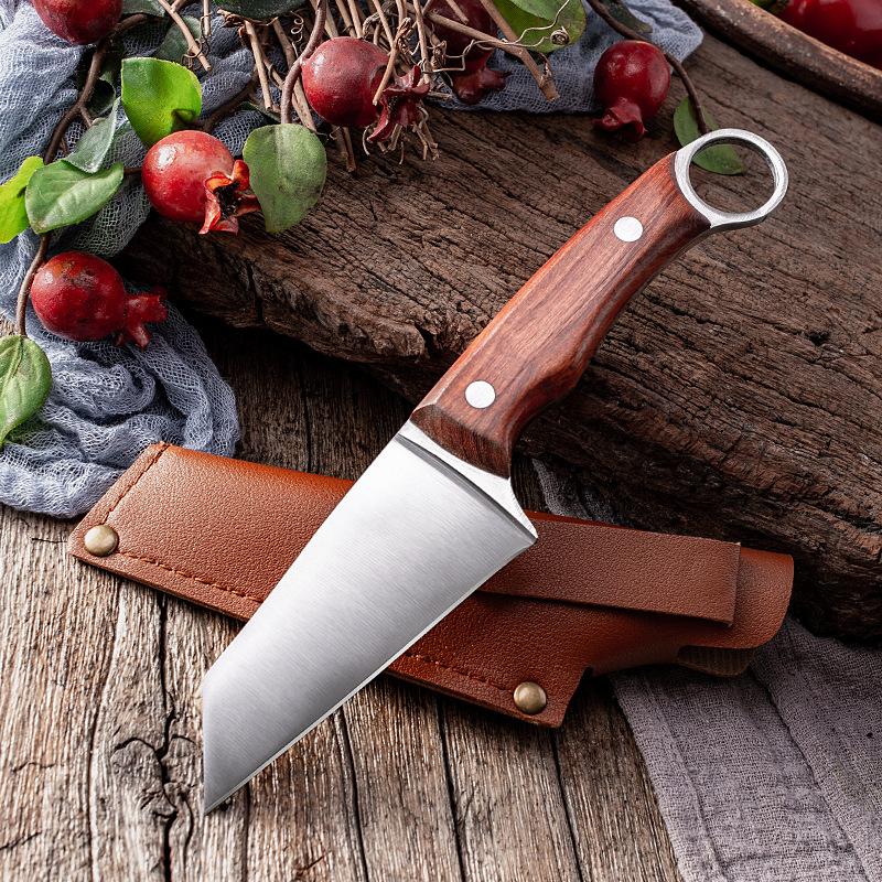 Stainless Steel Bone Knife Butcher Knife Kitchen Meat Knife Outdoor Camping Knife
