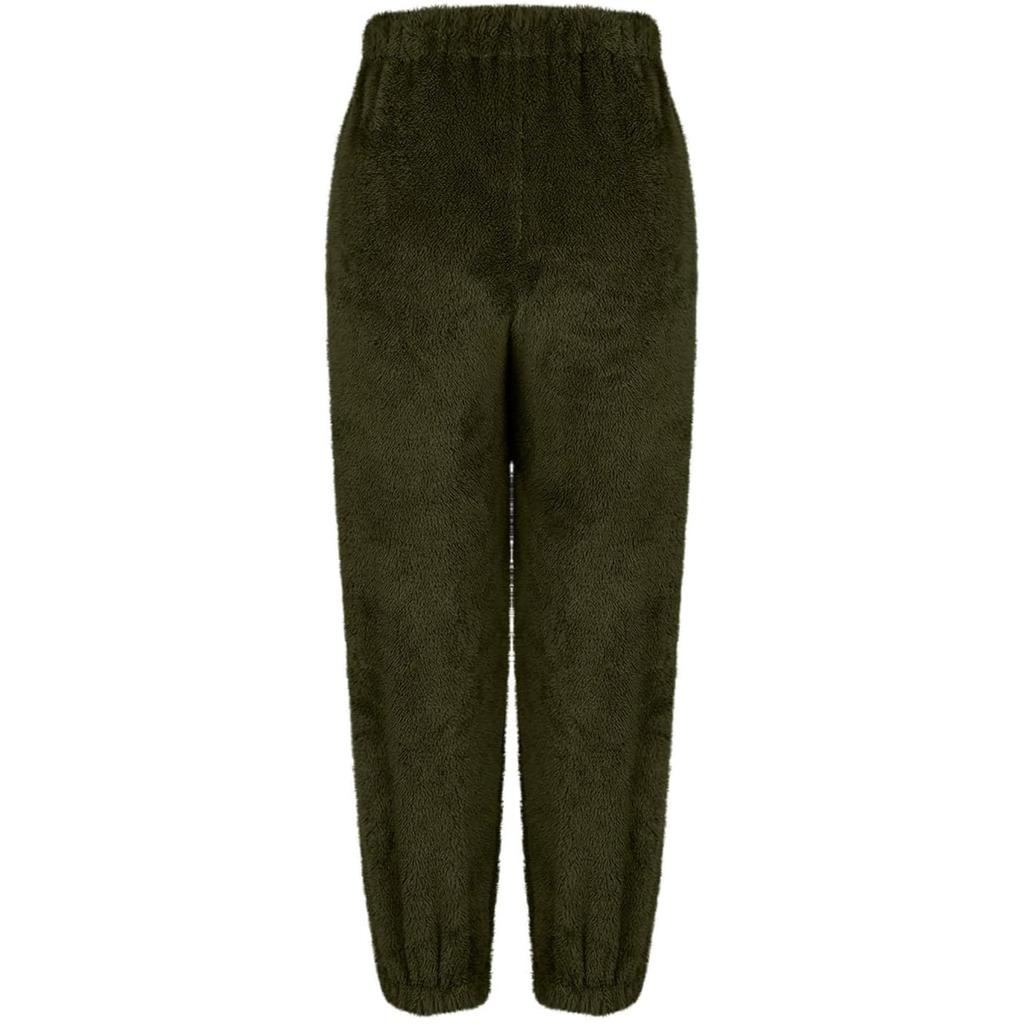 Ladies' Comfortable Loose Fashionable Casual Solid Color Pocket Home Pants