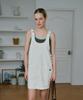 GREENBUTTER Pocket Overall Dress (Ivory)
