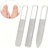 3pcs Set of Nano-glass File Polished Strip Nail File Box Transparent Manicure Trim Strip Manicure Tools