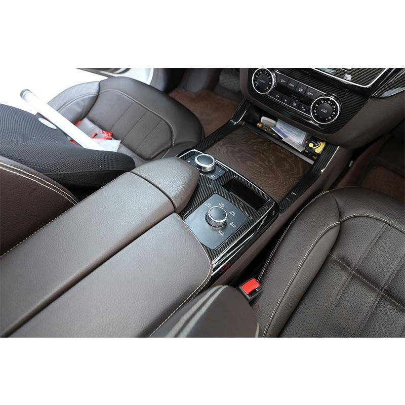 Para Mercedes-Benz Clase ML GL W166 X166 12-16 Plateado Cromado Panel de Recorte de Perilla Multimedia Central del Coche Panel Multimedia Interior