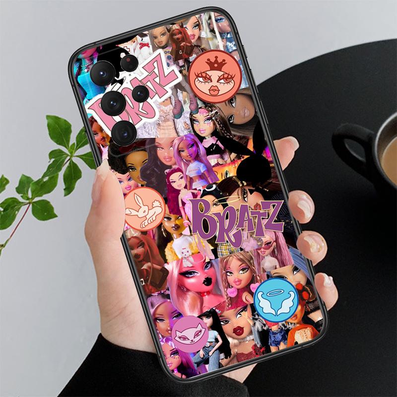 Cute Bratz Doll Phone Case for Samsung Galaxy A55 A15 A54 A52 A33 A34 A35 A25 A05s A05 A22 A24 M34 M54 M23 M14