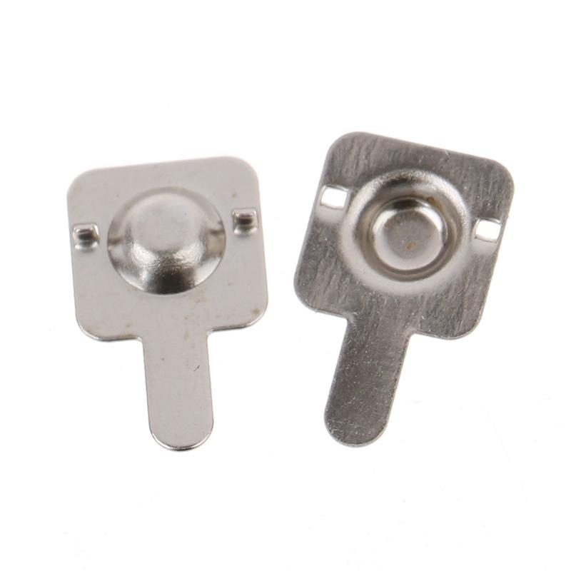 10pair/ Replacement Metal Batteries Spring Contact Plate Silver For AAA Batterie