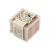 9pcs Vintage Wooden Rubber Stamps Clear Cartoon Patterns Beech Material for Paper Crafting Letters Diary Greeting Cards