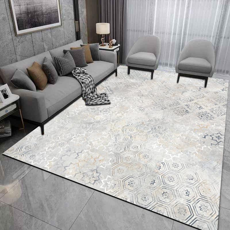Nordic Abstract Style Large Area Carpet Living Room Sofa Bedroom Rug Bedside Blanket Anti Slip Dirt Resistant Blanket Fashion
