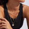 Versatile Alphabet Pendant Figaro Chain Necklace - High-End Light Luxury Clavicle Chain, 26 Letters Available
