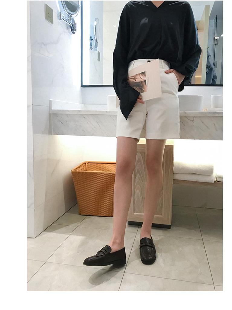 Dames Retro Velvet Loafers in Britse Stijl: Herfst 2025 Platte Leren Schoenen met Vierkante Neus voor JK Outfit