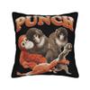 Punch Monkey Pillowcase Soft Polyester Cushion Cover Decorative  Throw Pillow Case Cover Home Zipper Xcm