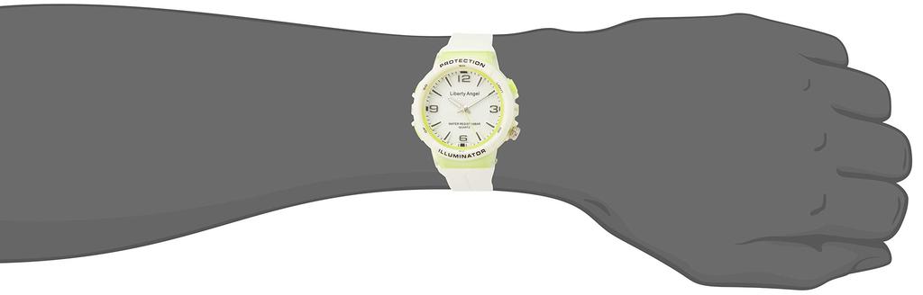 ALIAS Analog Watch Liberty Angel Waterproof LED Light Urethane Strap White Dial White (Arias) ADWW18089-06 Women's
