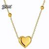 Durable Fashion Jewelry Heart Charm Necklace Women Love Skin-friendly
