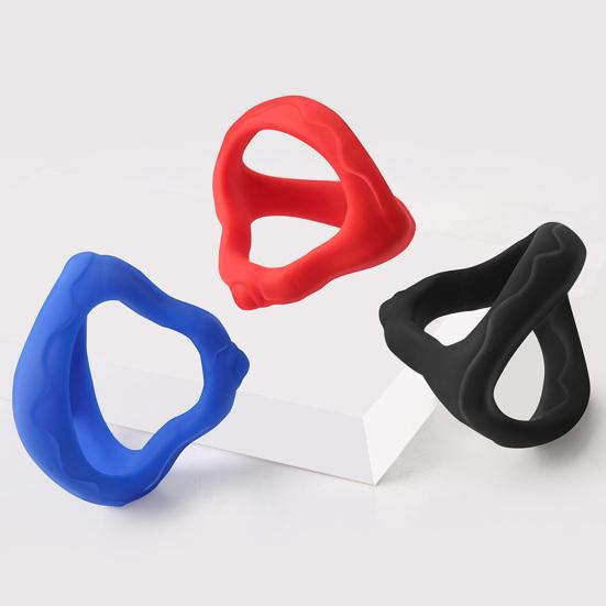 Cock Ring Non-vibration Reusable Ergonomic High Elasticity Easy to Use Enhance Sex Pleasure Washable Delay Ejaculation Dildo Ring Male Supply