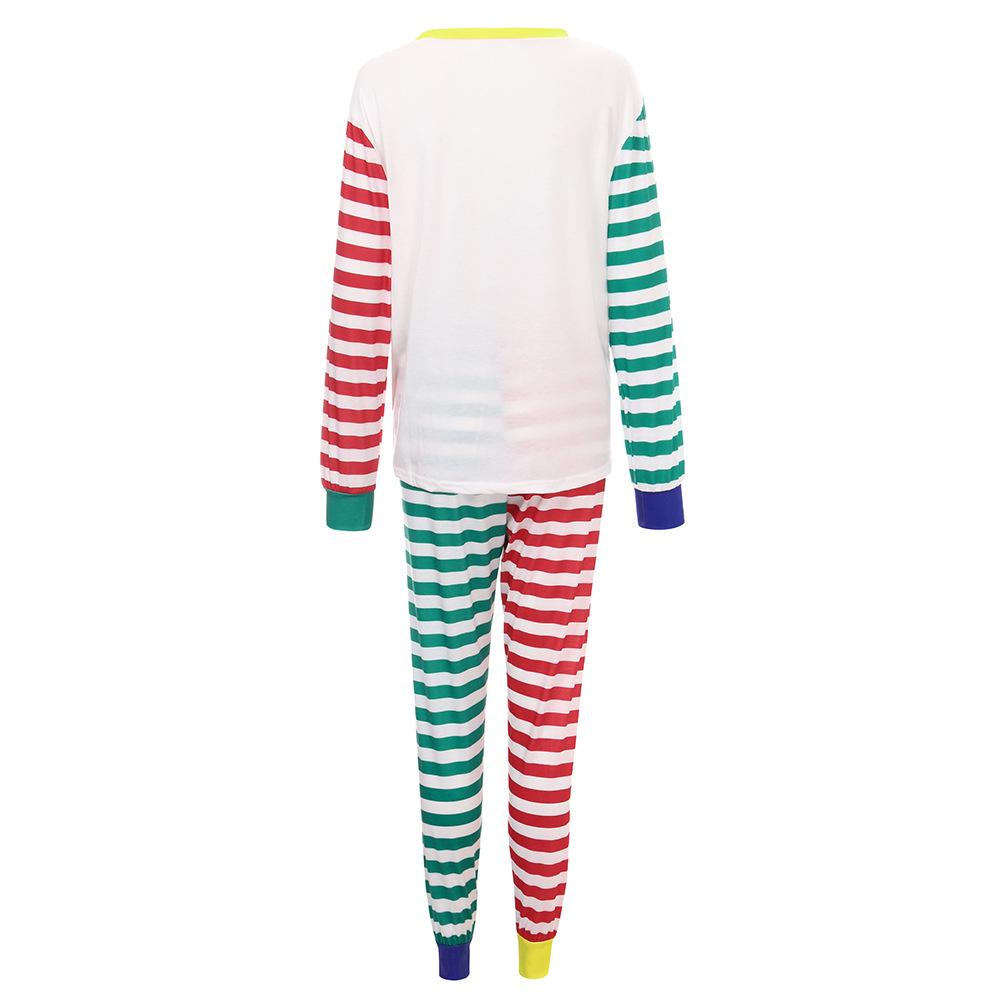 European & American Style Christmas Family Outfits: Autumn-Themed Printed Suits for Parents & Kids, Perfect for Home Wear.