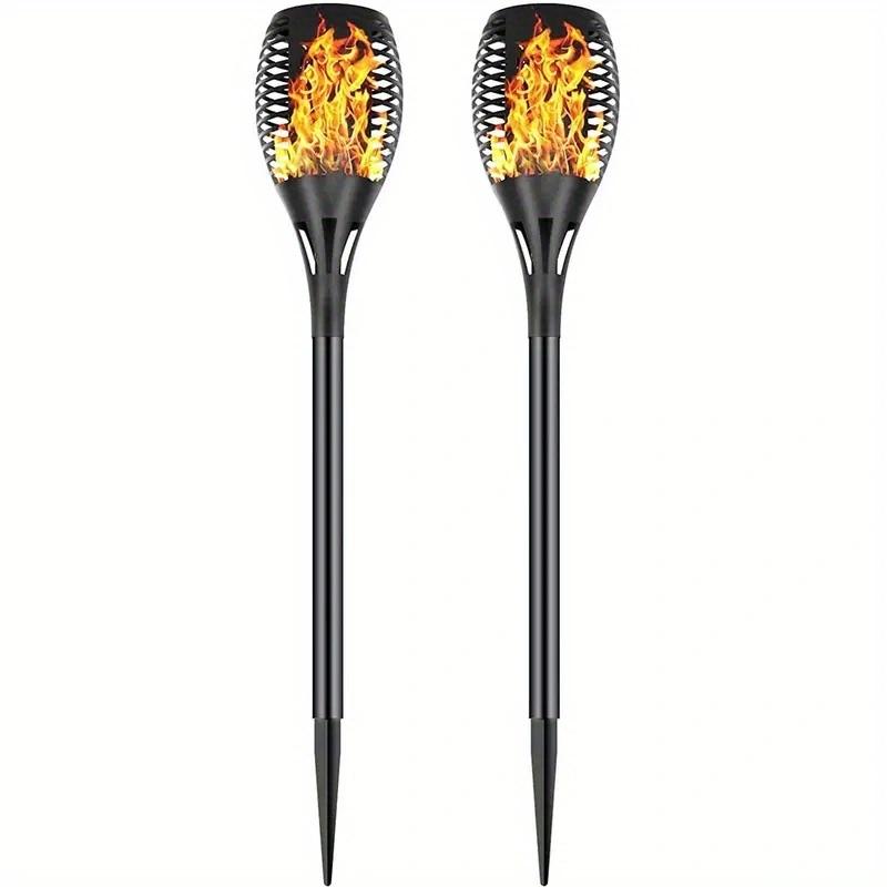 1/2/4pcs 12LED Solar Flame Light Outdoor Torches Landscape Lamp For Outdoor Courtyard Garden Yard Halloween Decorations