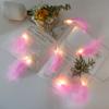 Christmas Tree Garlands 2M 10 Led Feather String Lights Wedding Party Decoration Christmas Decorations For Home Decor