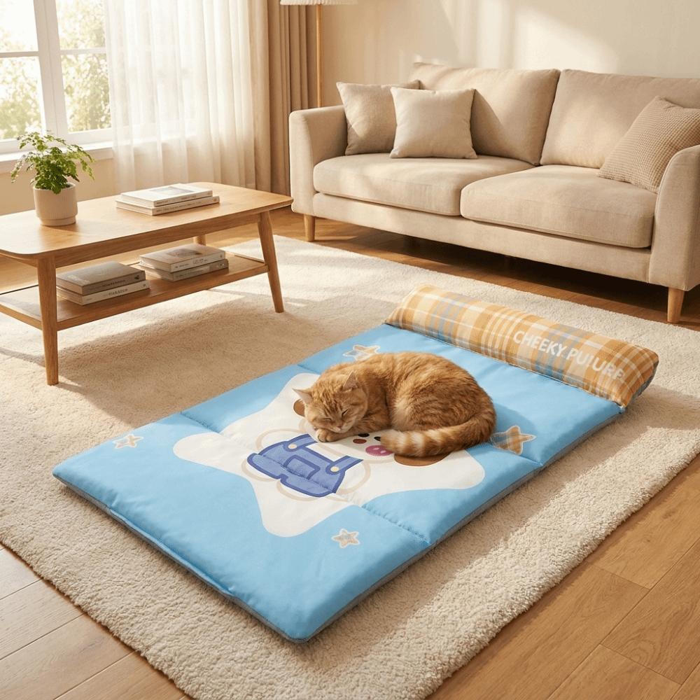 Anti-Slip Pet Sleeping Pad Breathable Dog Bed Pad Pet Ice Mat Pet Rest Cushion Kennel