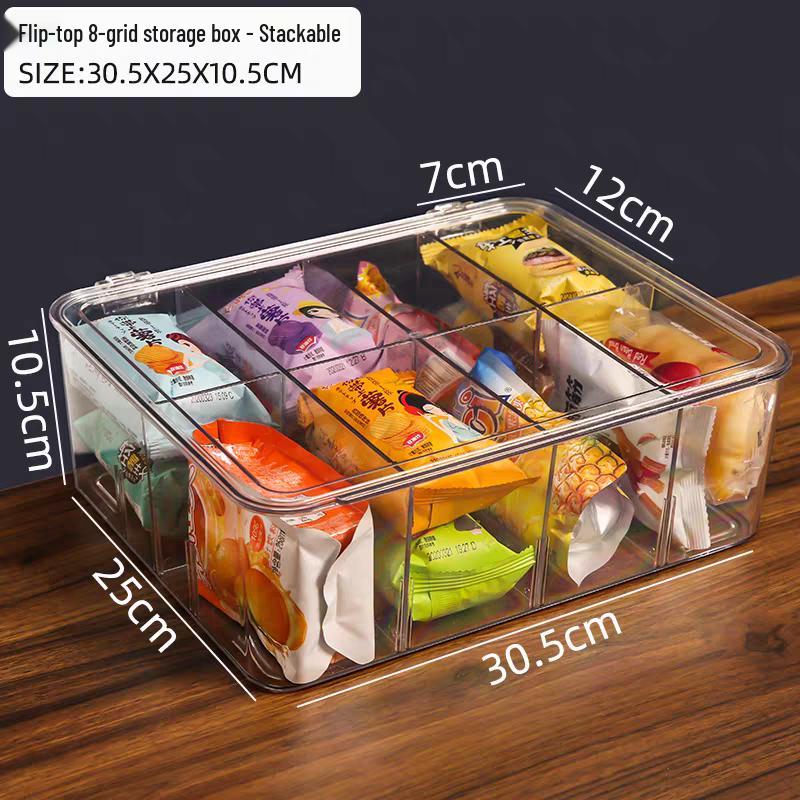 Transparente Acryl-Aufbewahrungsbox für Snacks und Kleinkram