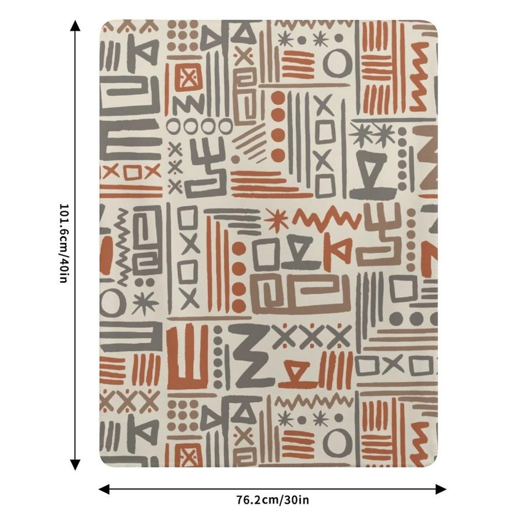 African Mudcloth Throw Blanket Fluffy Cozy Throw Blanket For Home Decor