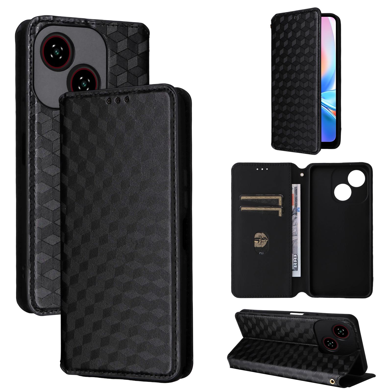 

Флип-чехол для ZTE Blade A35E / Blade A35e из искусственной кожи с полной защитой корпуса с [блокировкой RFID] for ZTE Blade A35e чёрный