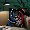 G-Grateful D-Dead Anmie Band Pillow Case Anti-Dustmite Pillowcase Invisible Zipper Silky Short Plush Sofa Cushion Cover
