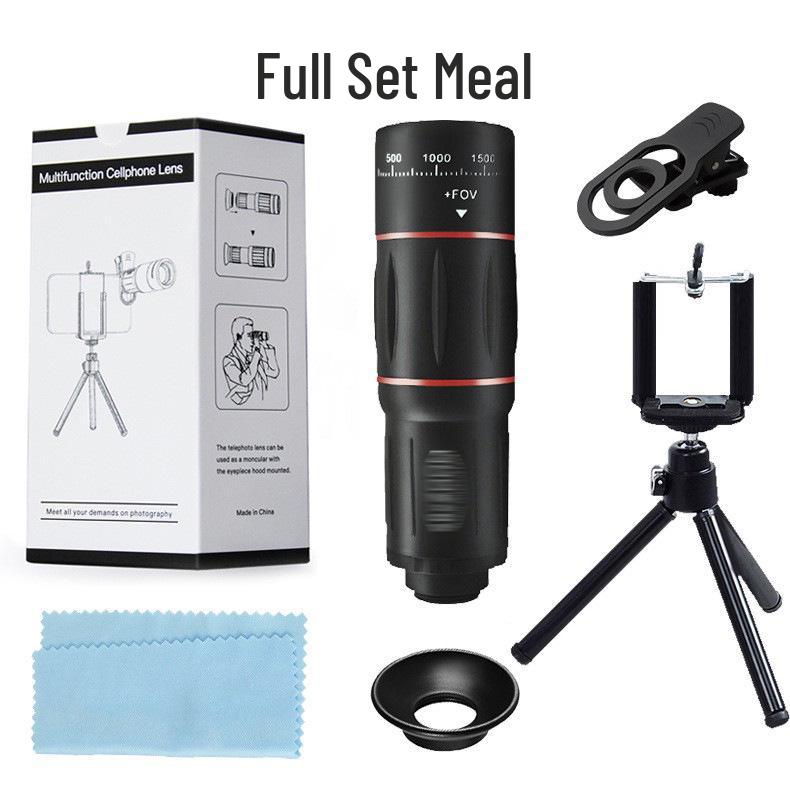 High-Definition Portable 18x Mobile Phone Telescope Lens for Outdoor Photography