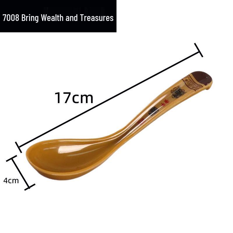 Imitation Porcelain Melamine Chinese-Style Drop-Resistant White Spoons for Hotel and Restaurant Use, Seasoning & Soup Serving