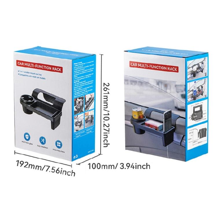 Car Accessories Organizers with Secure Cup Holder and Phone Slot Hanging Storage Bracket Rack for Side Door Convenience