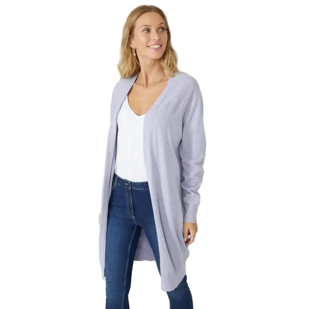 Mantaray Womens/Ladies Moss Stitch Longline Cardigan