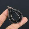 Black Tourmaline Rough 999 Copper Wire Wrapped Pendant, Handmade Gemstone Pendant Jewelry, Gifts For Wife Brand New Pendant