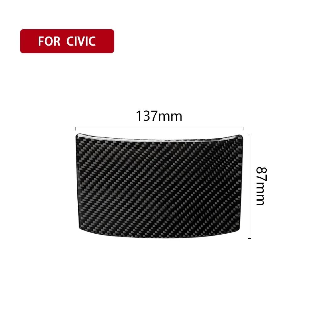 Carbon Fiber Interior Rear Seat Box Anti-Kick Trim Fit For Honda Civic 2016-2019 Car Accessories Interior Decoration Stickers