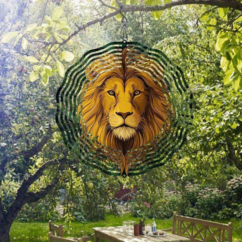 Balkon Bahçe Dekoru için 360 Derece Kancalı 10 İnç Asılı Rüzgar Gülü İlkbahar Yaz Dış Mekan Süsü