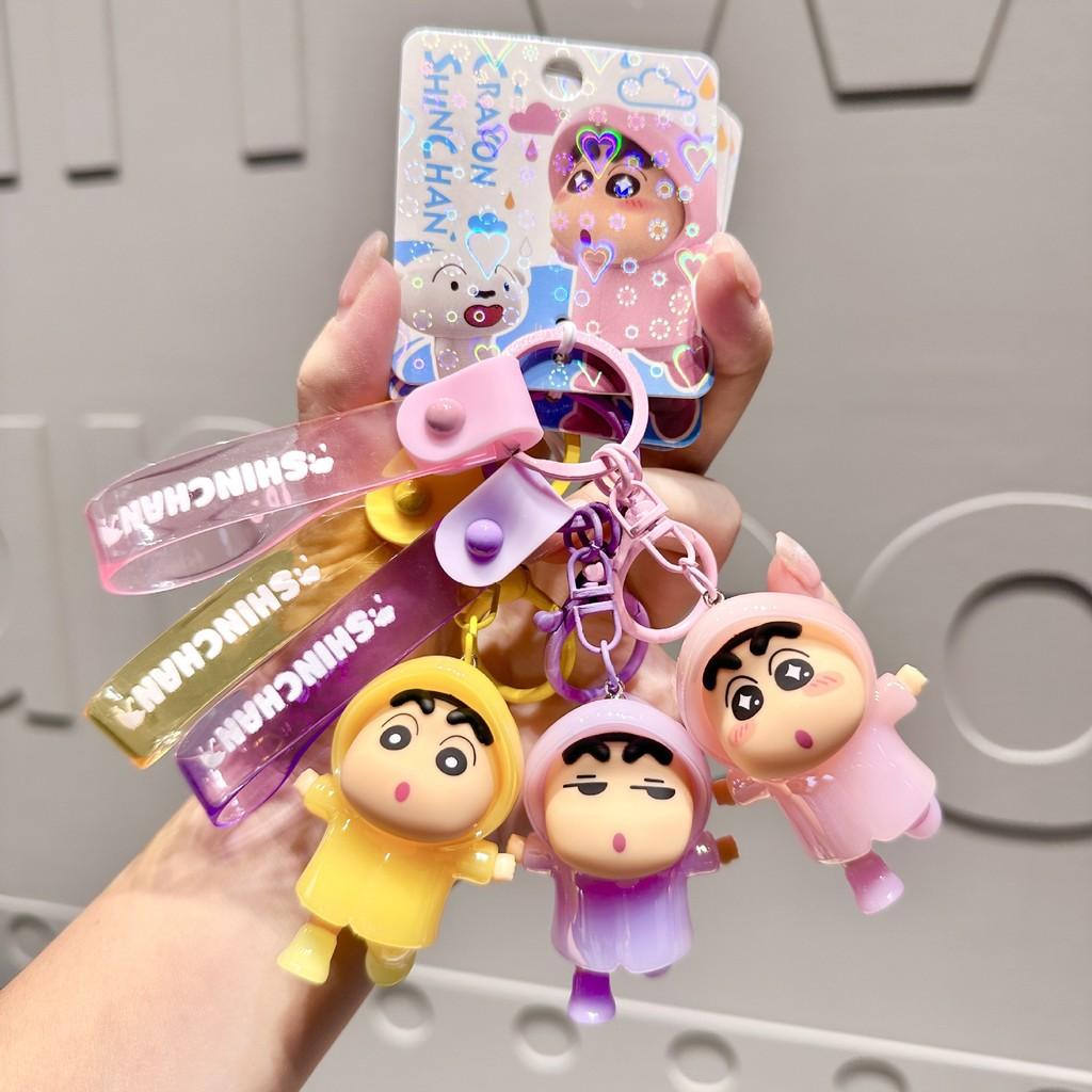 Crayon Colorful Shinchan Raincoat Keychain Accessories For Couples And Gifts Friends