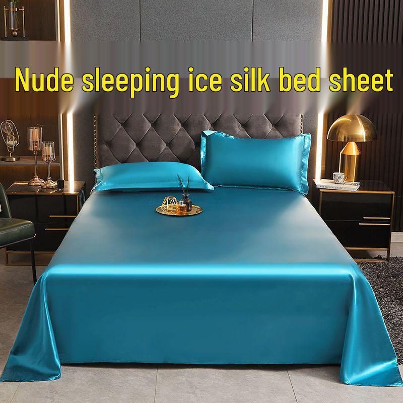 Sommer Kühl Eis Seide Bettlaken - Wasser gewaschen, Einzel-/Doppel