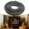 Door Seal Stove Rope Diameter 10mm Fire Glue Glass Yarns Thermal Insulation 550ºC Black Brand New High Quality