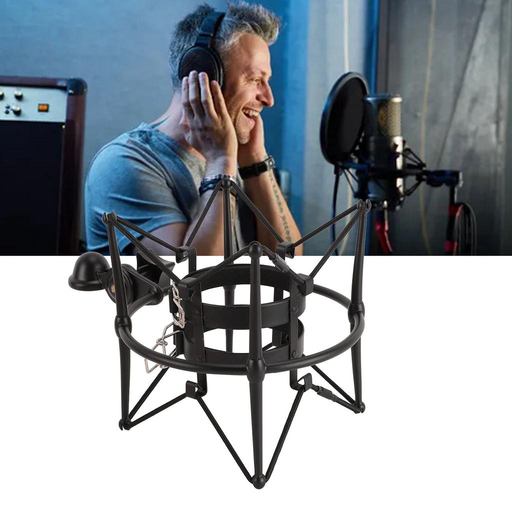 Microphones Shock Mount 60MM High Isolation Mic Clip Holder Mount Mic Anti Vibration Shock Mount for Broadcasting Recording Studio