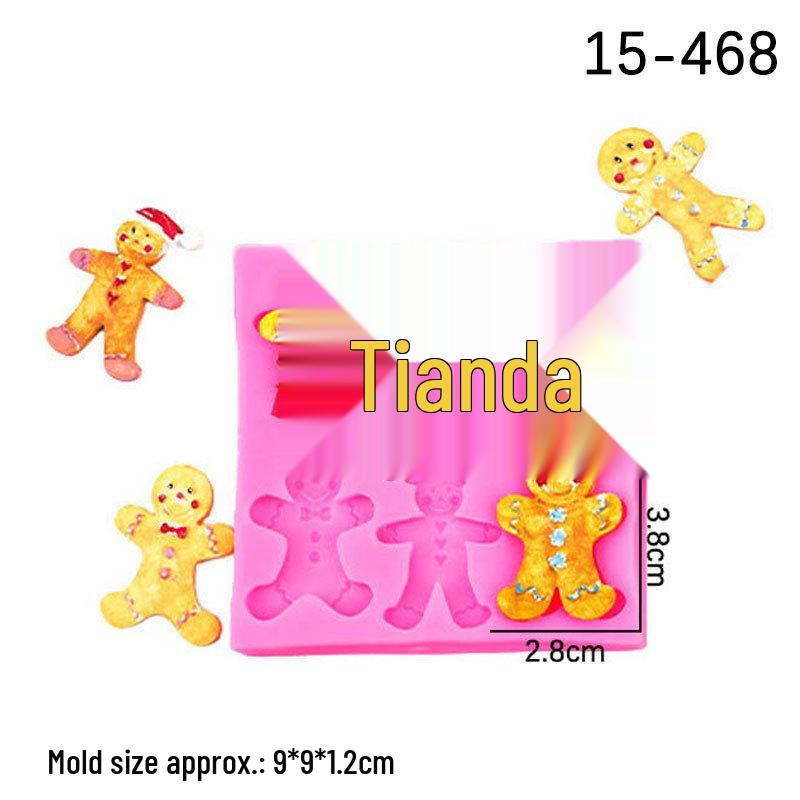 Christmas Snowflake Tree & Reindeer Fondant Cake Molds Set