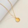 18K Gold Plated Pearls Chain Star Pendant Necklace Sturdy Stainless Steel Waterproof Jewelry Accessory for Women
