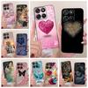 Para Motorola Moto G67 Funda Moto G77 XT2621-2 Linda Cubierta Pintada con Corazón de Amor Funda de Silicona Suave Para Motorola G77 G 67 MotoG67 Bolsas