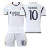 Tricou de casă Real Madrid 2023-24 #9 Mbappe #5 Bellingham #7 Vinicius, versiune pentru fani Tricouri de Fotbal