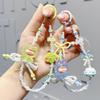 Adorable Cartoon Sanrio Handmade Beaded Mobile Phone Chain Keychain Cute Bag Pendant