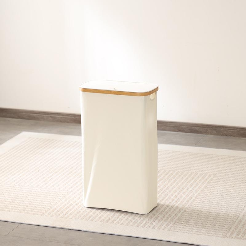 

Корзина для белья 60 л с крышкой, Съемный стирающийся внутренний мешок, Корзина для белья, Корзина для одежды для ванной комнаты, Стиральная машина 40.5x33x65cm